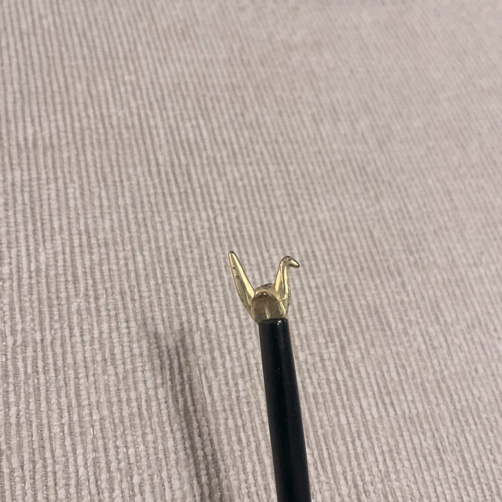 Gold Origami Swan Hair Stick